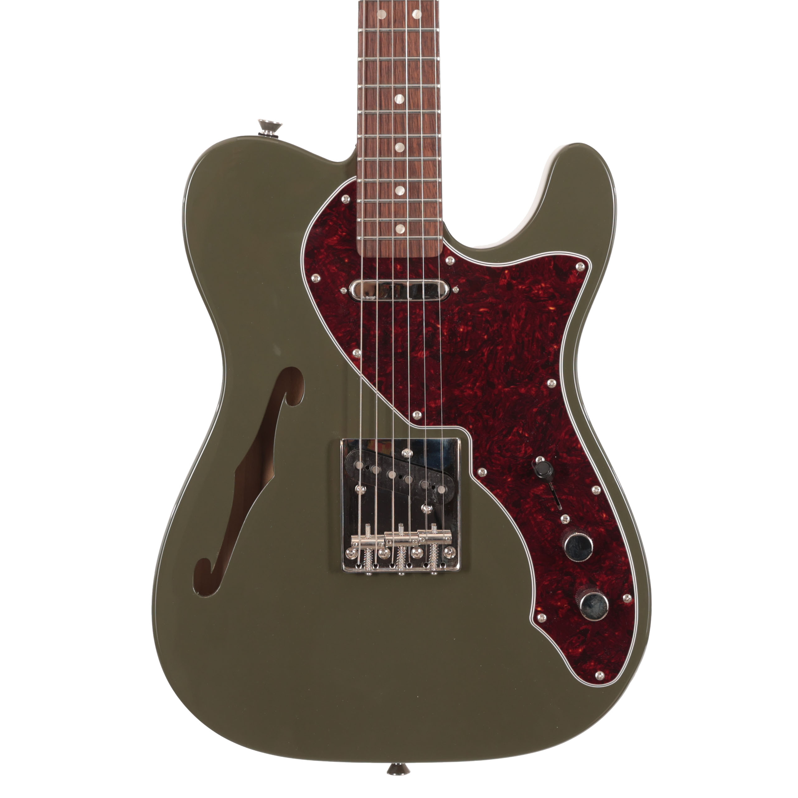 Squier Limited Edition Classic Vibe '60s Telecaster Thinline in Dark Olive Green 